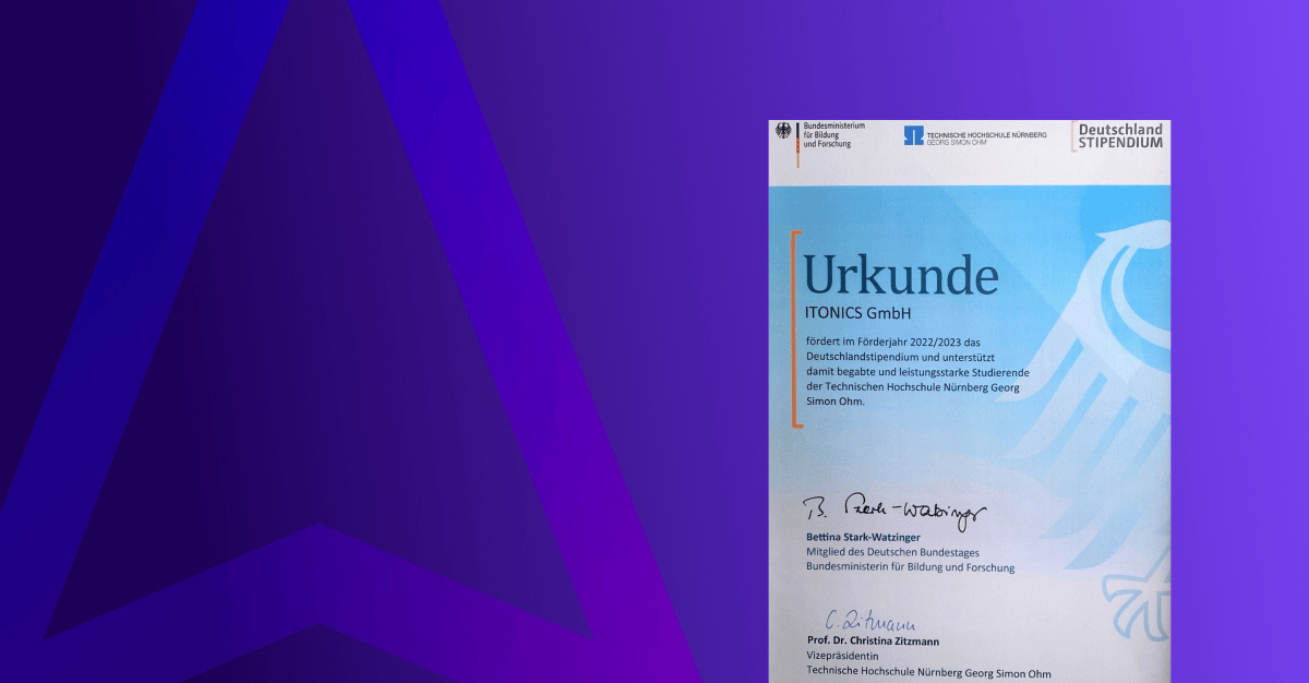 Featured image: Deutschlandstipendium: ITONICS unterstützt junge Talente in Nürnberg