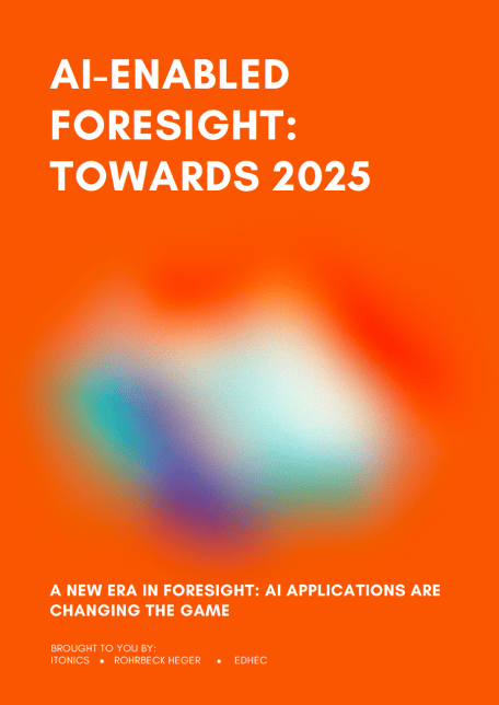 Cover: KI-gestützte Foresight – Auf dem Weg ins Jahr 2025