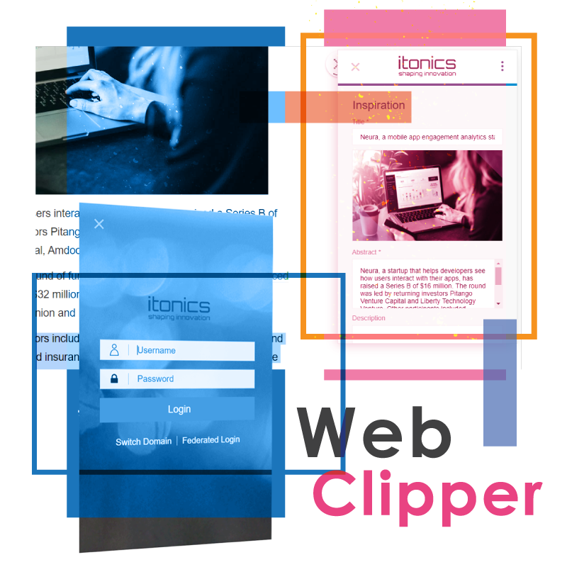 ITONICS Web Clipper - Browser Add-on für Innovationssoftware