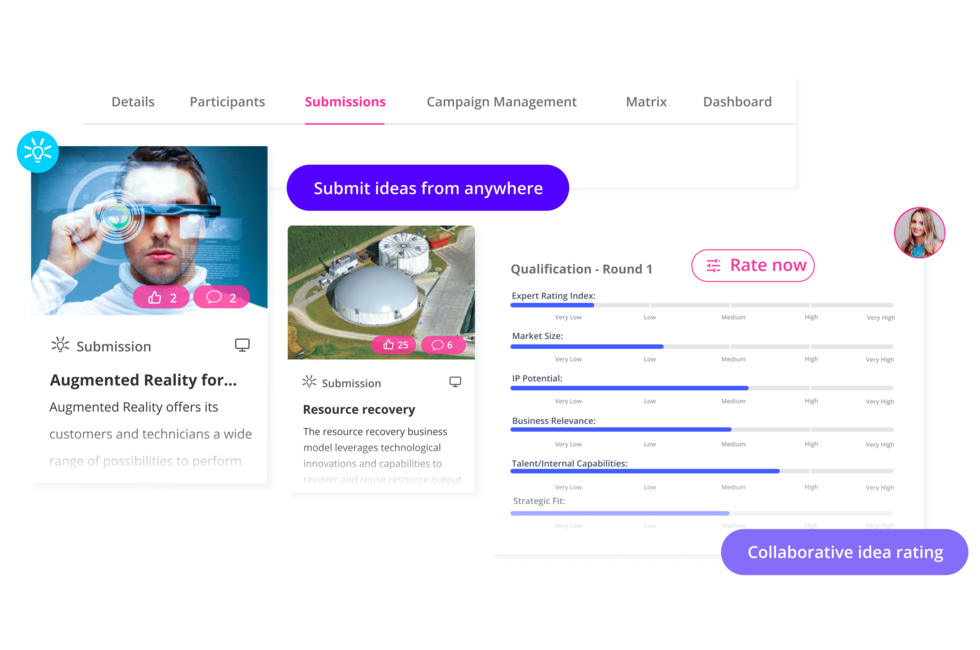 Ideenmanagement-Software mit Ideenbewertung