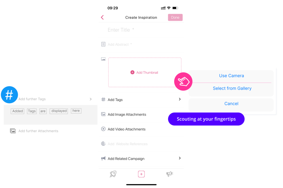 Ideen und Inspirationen per App für Innovationskampagnen einreichen